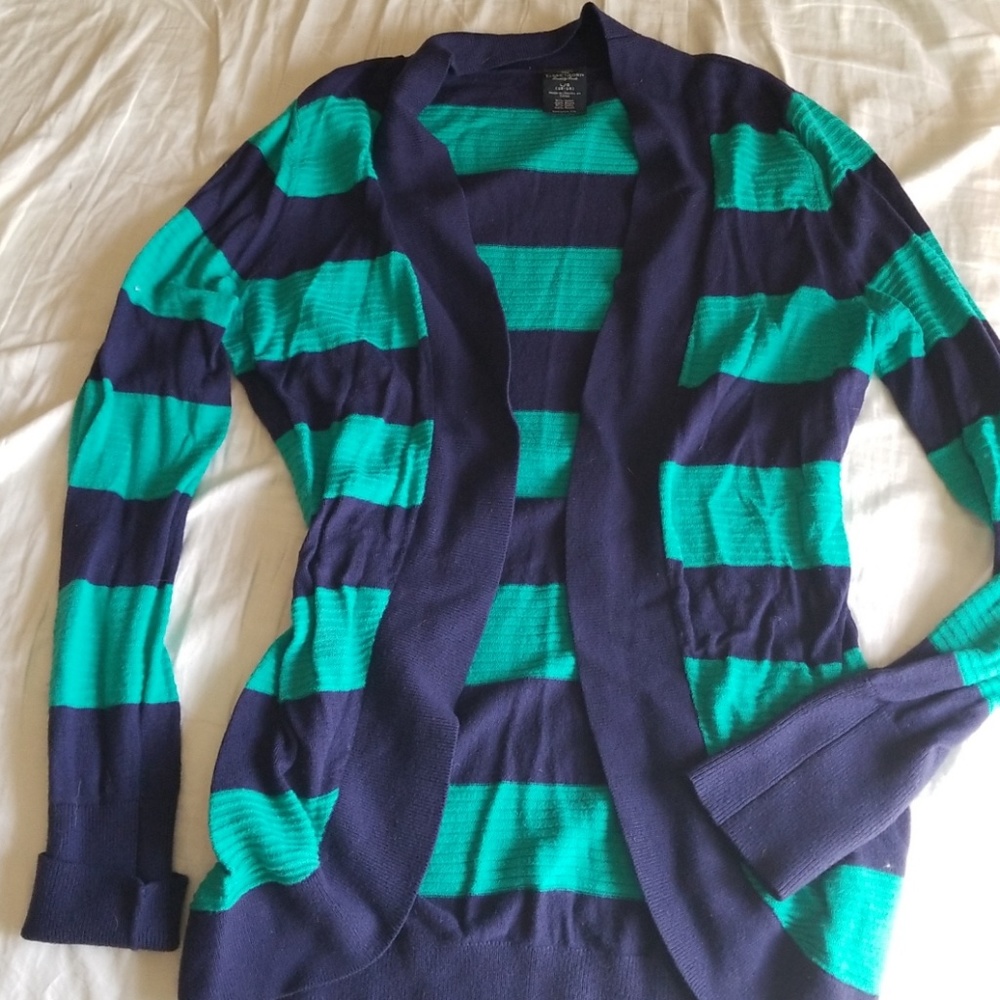 Navy and teal cardigan